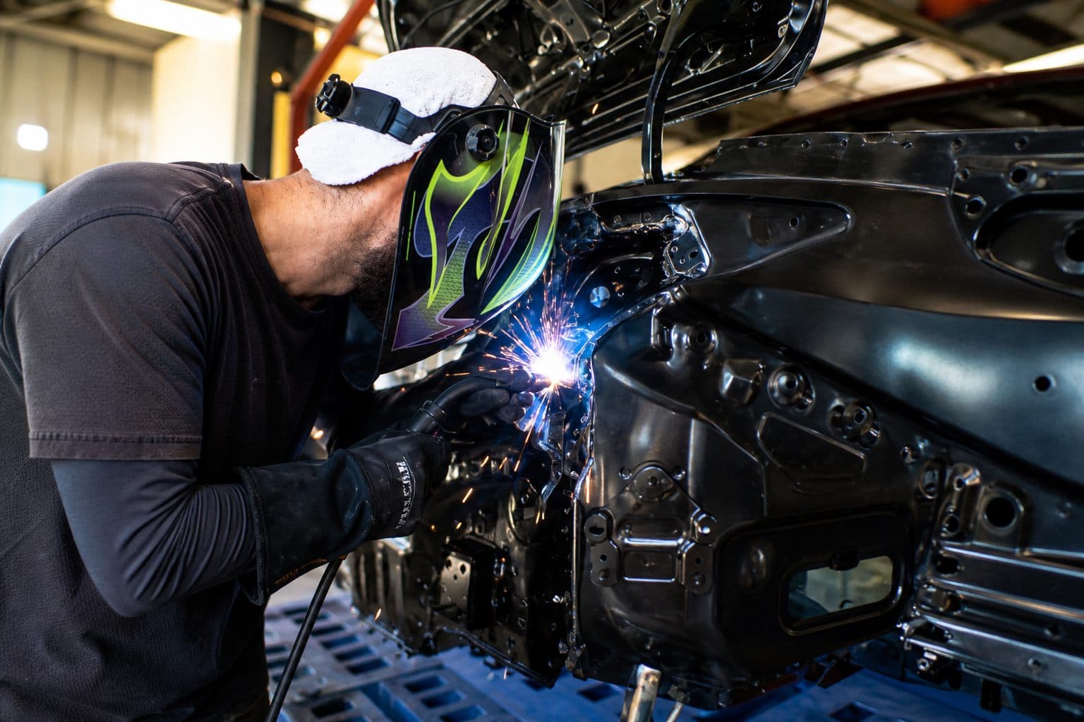 Bodywork & Structural Speedeezz Auto Finish frame straightening and structural collision repair in Fort Myers